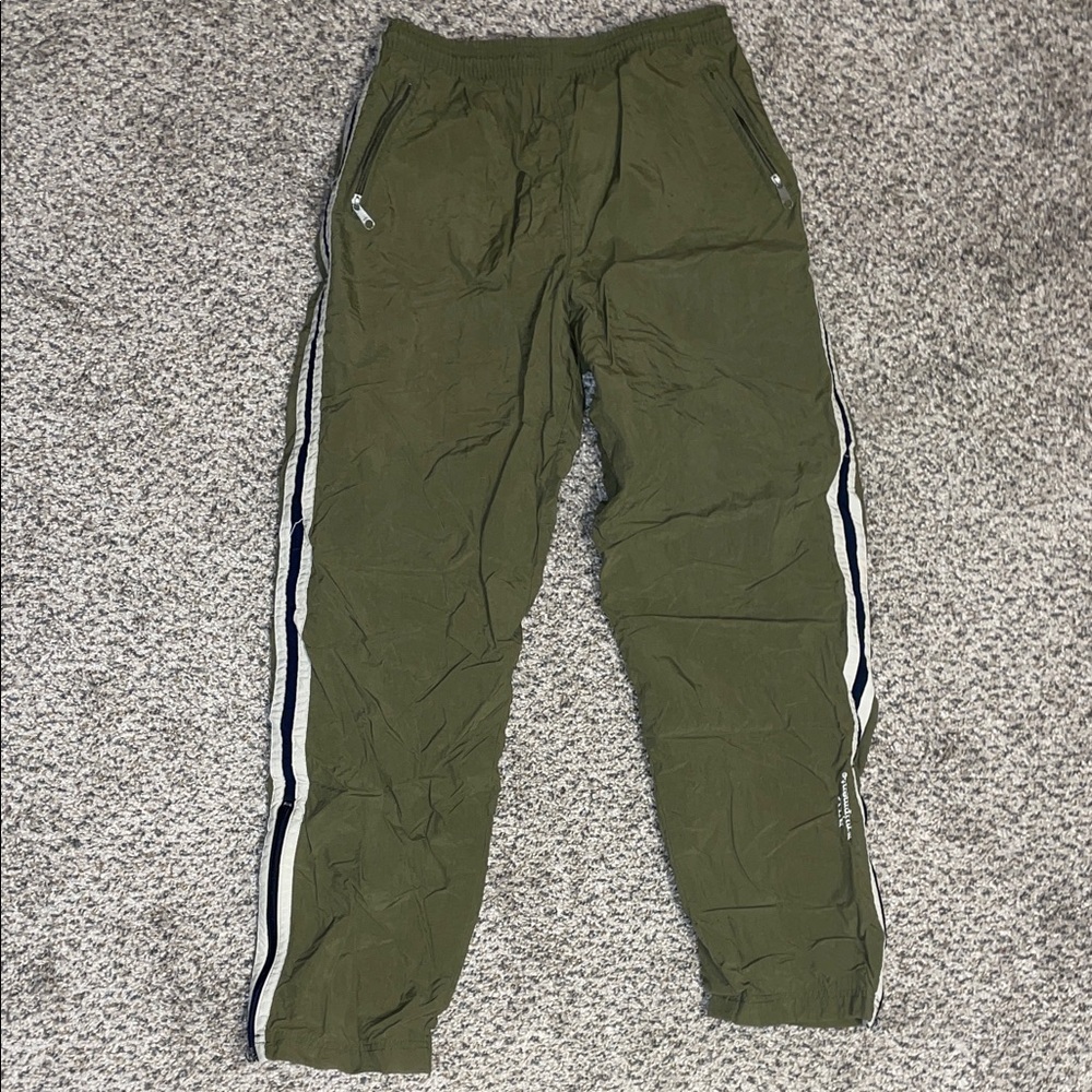 Green Oversized Track Pants